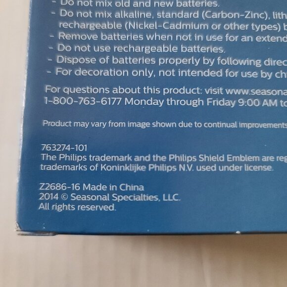 3 Philips Dewdrop LED 30 ct Wire Light 2 Green 1 Blue Battery Operated Timer NEW - Picture 13 of 15